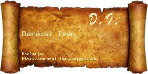Darázsi Iván névjegykártya