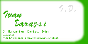 ivan darazsi business card